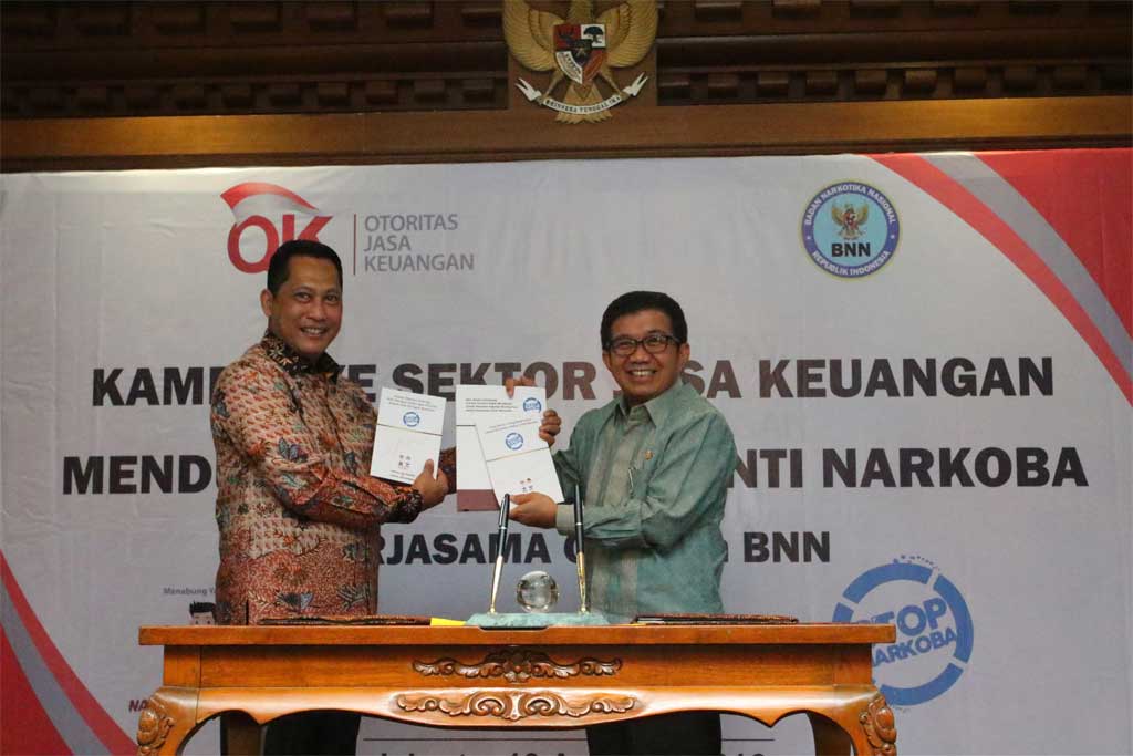 Sama ... Edukasi dan OJK Jalin Keuangan Kerja Siaran BNN Pers: