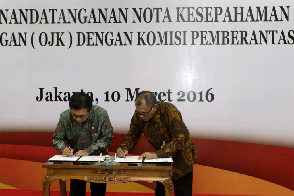 Cooperation OJK ... to Press Builds KPK Release: Improve with